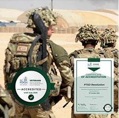 PTSD Resolution awarded accreditation by Royal College of Psychiatrists