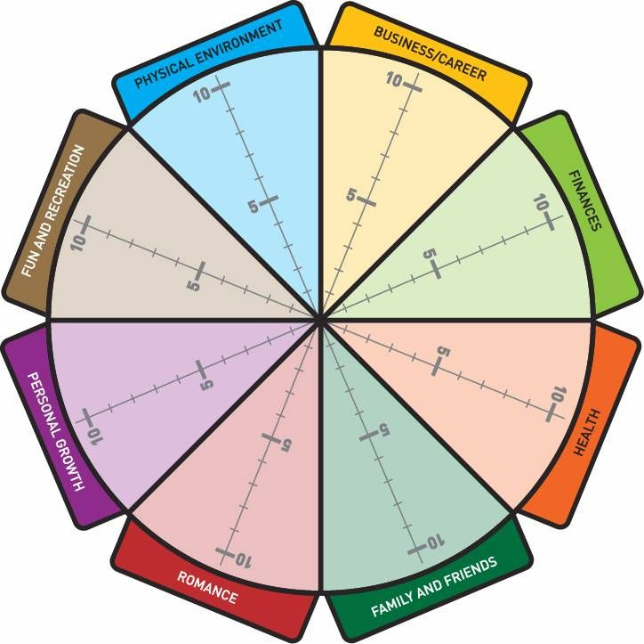 life wheel diagram