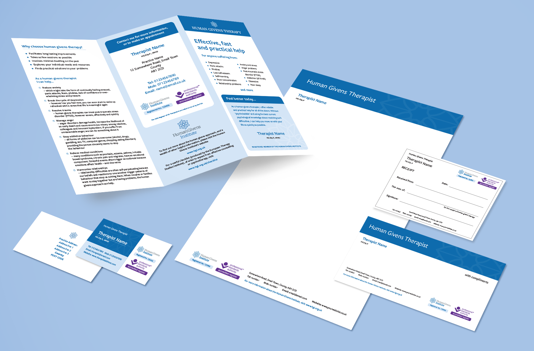 HGI Stationery designs for members