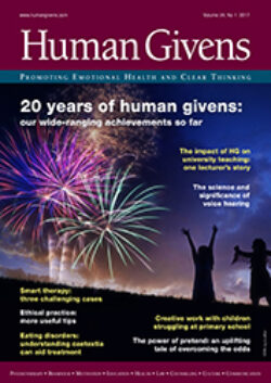 Human Givens Journal – Vol 24, No. 1 (2017)