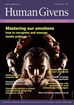 Human Givens Journal – Vol 23, No. 1 (2016)