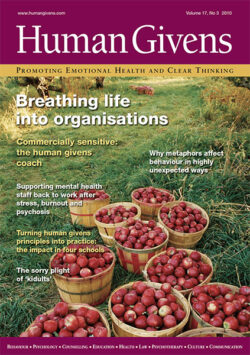 Human Givens Journal - Volume 17, No. 3, 2010